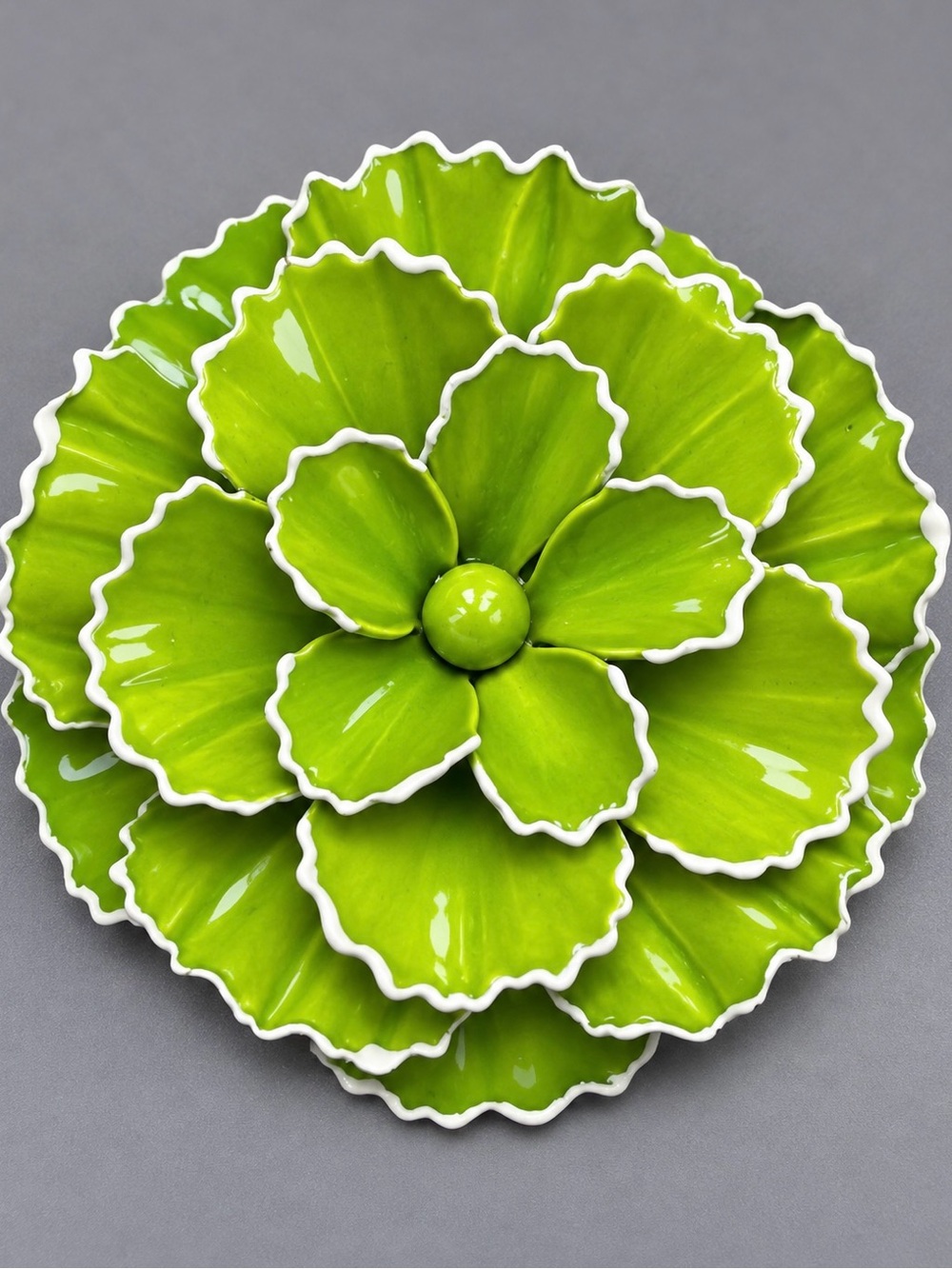 Vintage Line Enamel flower brooch #cz385